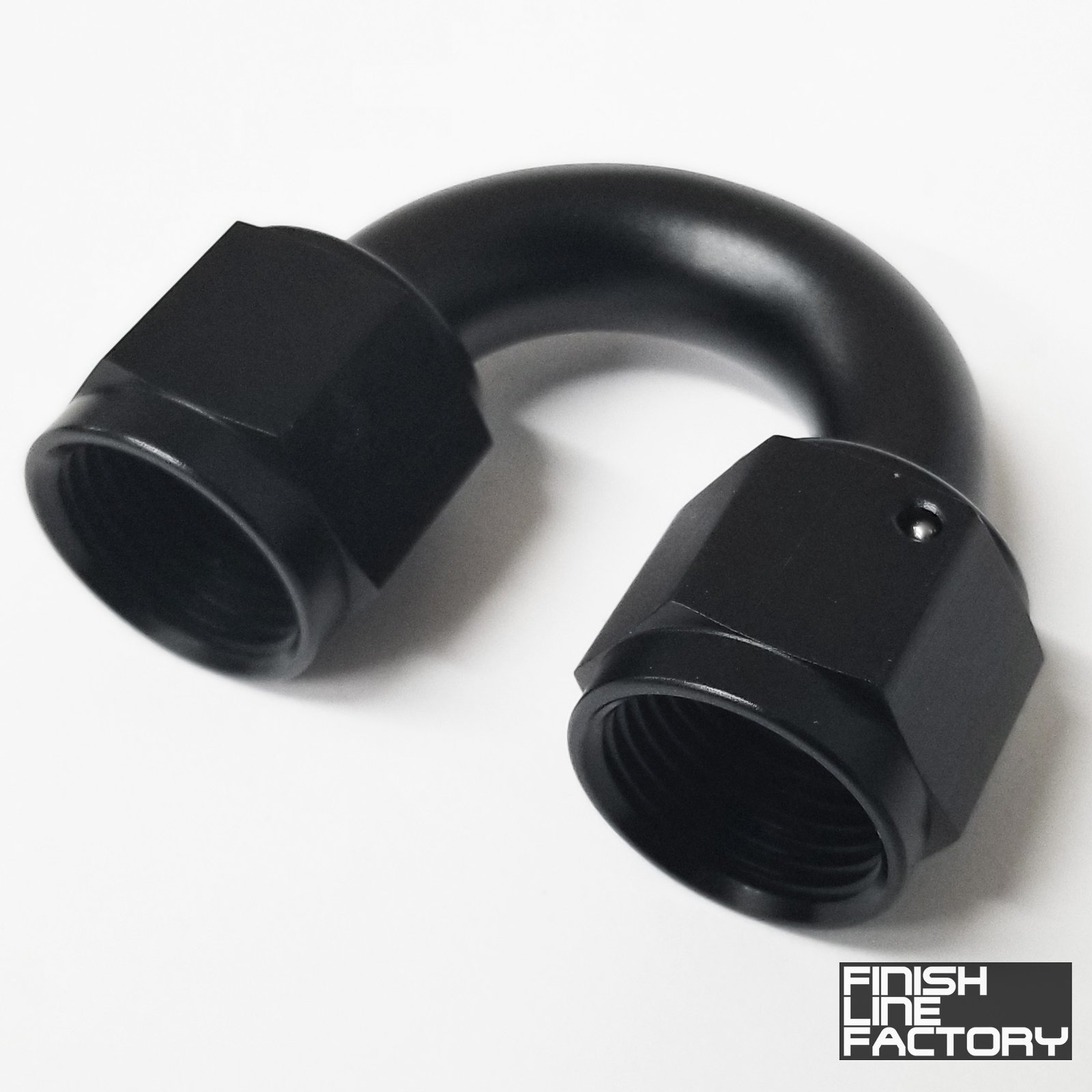 FLF AN to AN Swivel Coupler - 180 Degree - 08 AN