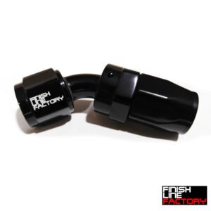 FLF Swivel Hose End (Braided Rubber) - 45 Degree - 04 AN