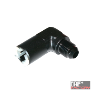 FLF AN to Female Quick Connect 90 Degree - 6AN - 3/8 QC Female