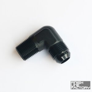 FLF AN to NPT Adapter - 90 Degree - 03 AN - 1/4" NPT