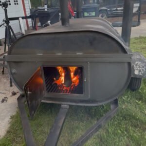 Alternative view of DIY CNC Cut Smoker - Cooker Door Kit - Access Door Kit - HR Mild Steel