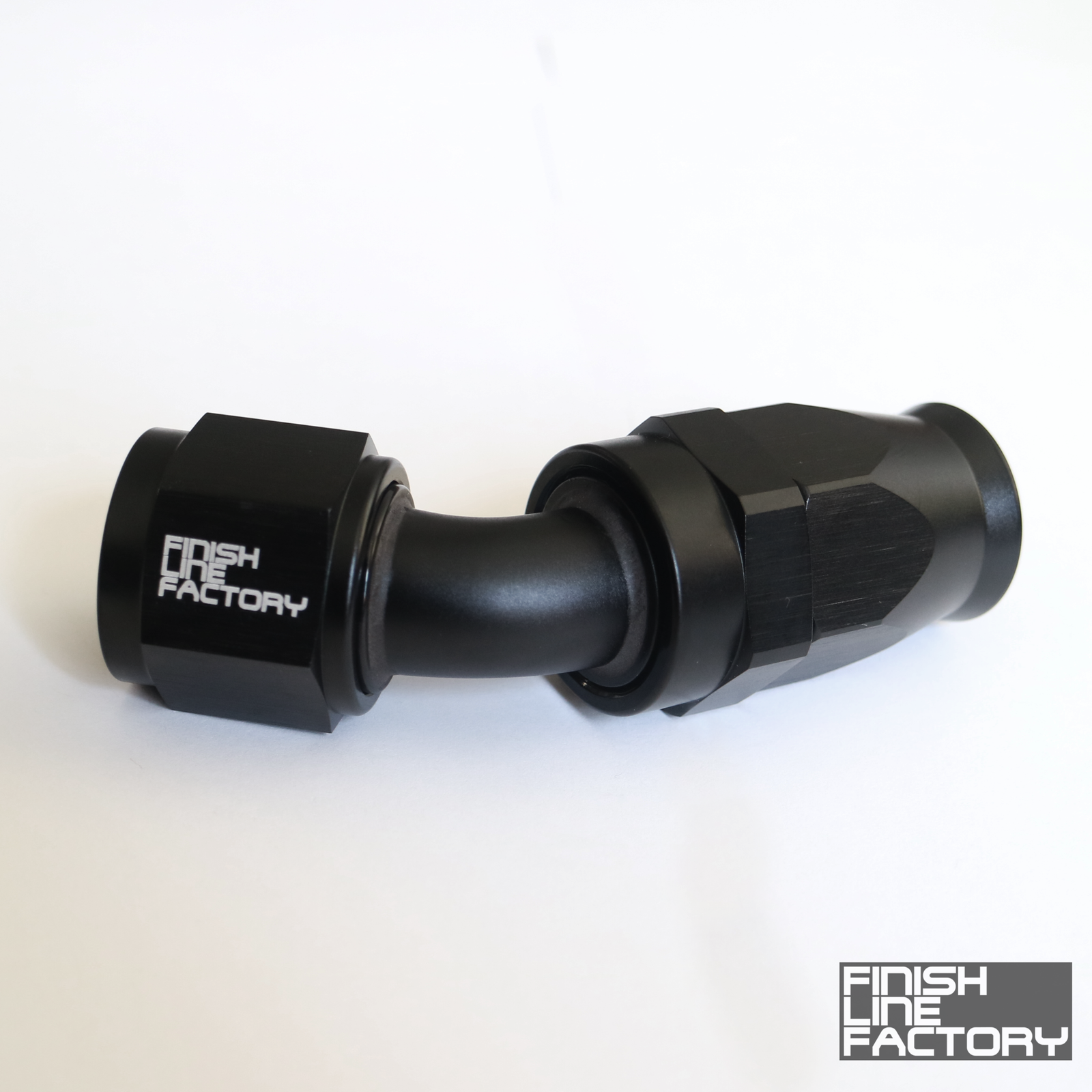 FLF Swivel Hose End (Braided PTFE) - 45 Degree AN - 12 AN