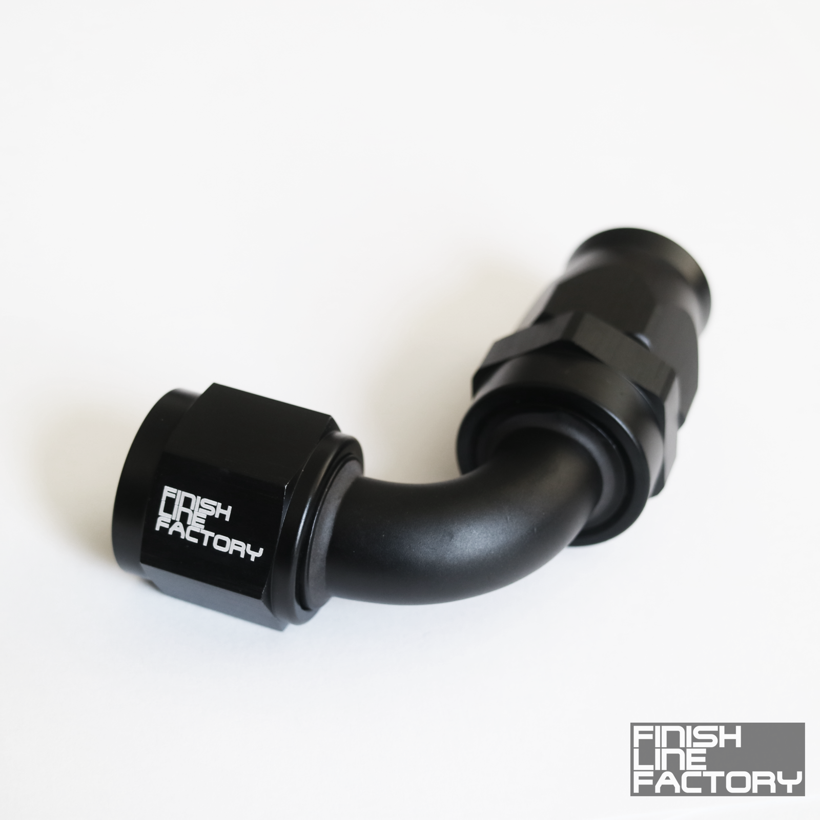FLF Swivel Hose End (Braided PTFE) - 90 Degree AN - 12 AN