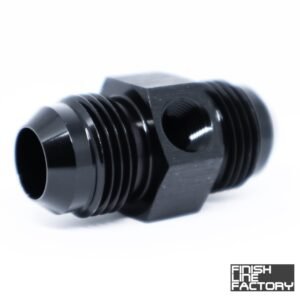 FLF AN Male Union with 1/8" NPT Port Adapter - 45 Degree - 06 AN