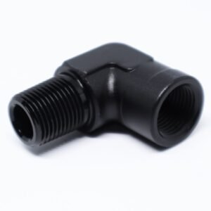 FLF NPT Male to NPT Female Adapter, 90 Degree - 1/2" NPT