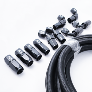FLF Braided Rubber Fuel System Kit - 04 AN