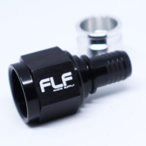 FLF Crimp-On Swivel Hose End (Braided PTFE) - Straight AN - 10 AN